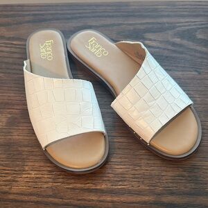 Franco Sarto white sandals